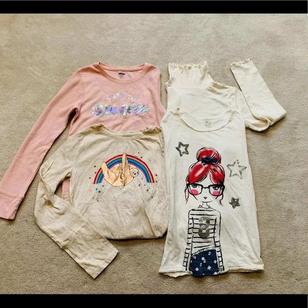Gap kids The children’s place old navy girls long sleeve shirt size L